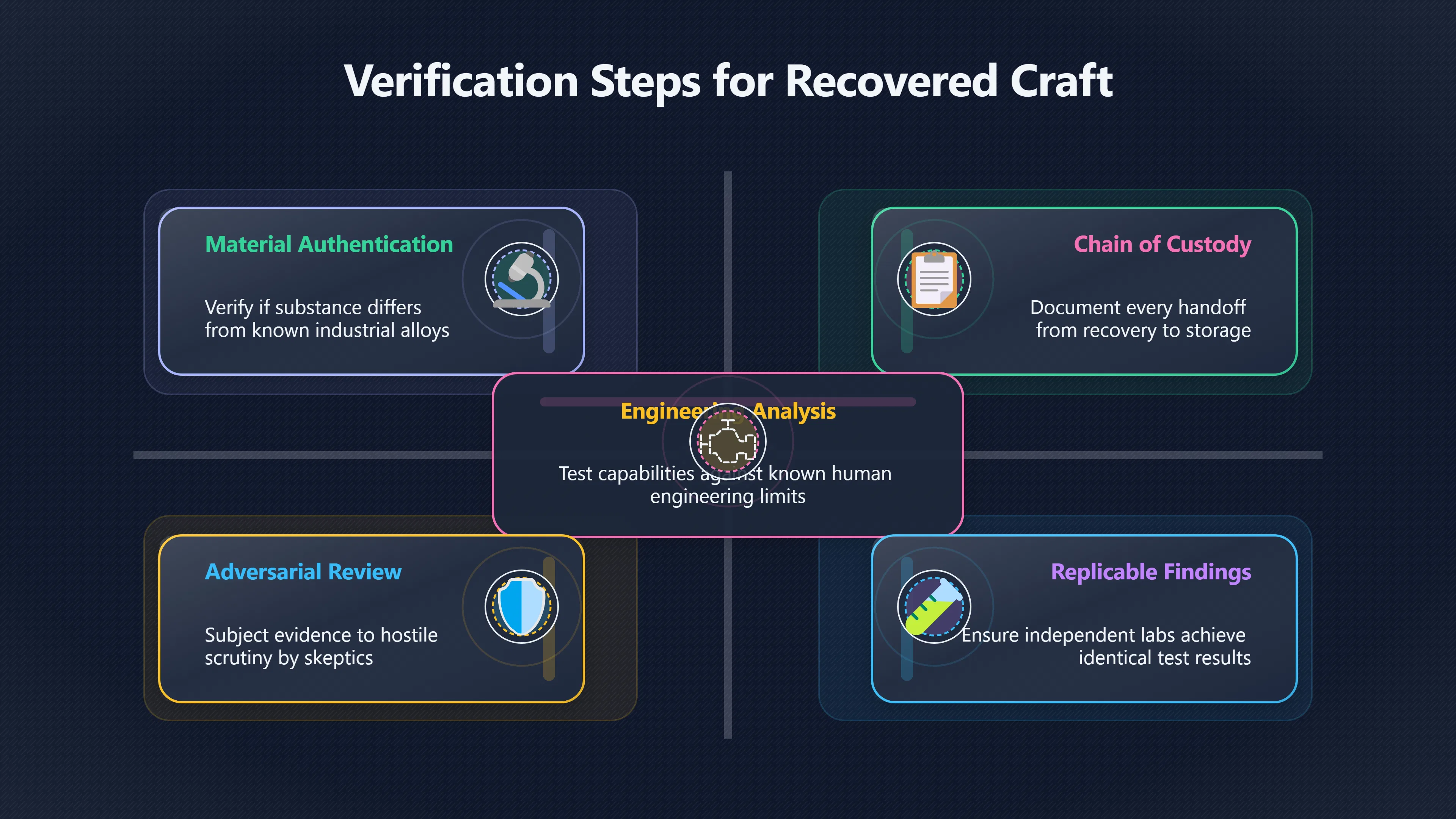 Overview image for What would prove a recovered non human craft